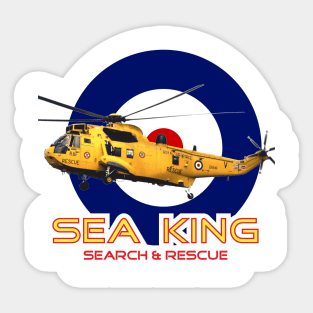 Westland Sea King Search and rescue helicopter in RAF roundel, Sticker